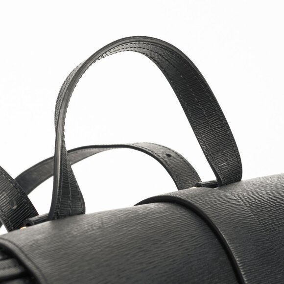 Senreve Midi Maestra Black Textured-Leather Backpack - Picture 9 of 16